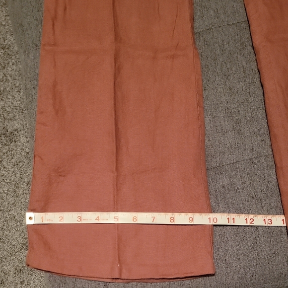Victorias Secret London Jean Linen Pant - Patcholi Rose Sz 2 - Picture 6 of 10